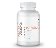 NutriWorks Potassium 300mg 120 kapslí