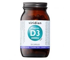 VIRIDIAN nutrition Vitamin D3 2000IU 150 kapslí