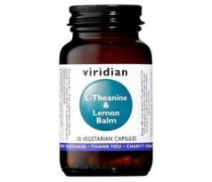 VIRIDIAN nutrition L-Theanine & Lemon Balm 30 kapslí