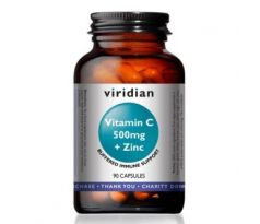 VIRIDIAN nutrition Vitamin C 500 mg + Zinc 90 kapslí