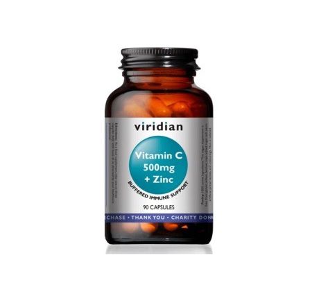 VIRIDIAN nutrition Vitamin C 500 mg + Zinc 90 kapslí