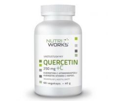 NutriWorks Quercetin + Vitamin C 250mg  60 kapslí