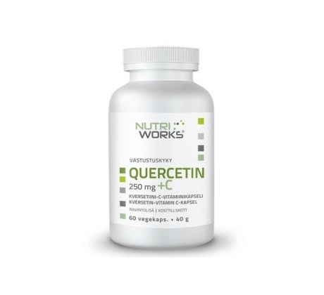 NutriWorks Quercetin + Vitamin C 250mg  60 kapslí