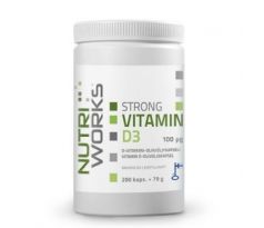 NutriWorks Strong Vitamin D3 2000iu  200 kapslí