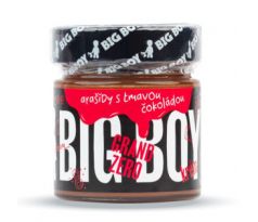 BigBoy Grand Zero tmavé - Arašídový krém s tmavou čokoládou bez cukru 250 g