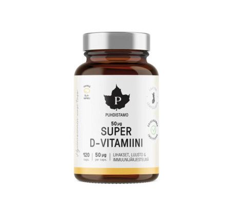 Puhdistamo Super Vitamin D 2000iu 120 kapslí