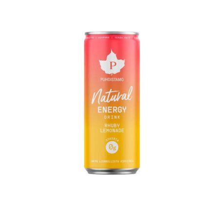 Puhdistamo Natural Energy Drink 330 ml - rhuby lemonade