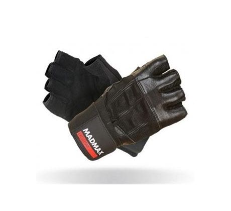 MadMax Fitness rukavice Professional Exclusive 269 s omotávkou - černé
