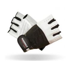 MadMax Fitness rukavice Clasic 248 - bílé