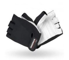 MadMax Fitness rukavice Basic 250 - bílé/černé