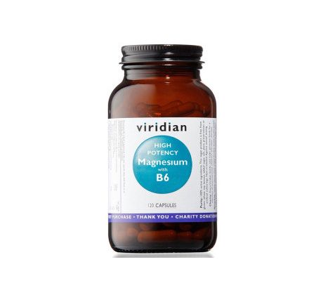 VIRIDIAN nutrition High Potency Magnesium with B6 120 kapslí