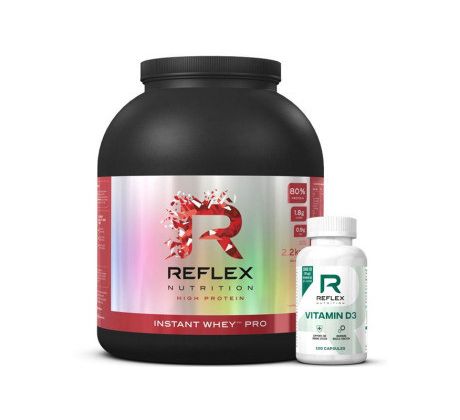 Reflex Nutrition Instant Whey PRO 2,2 kg + Vitamin D3 100 kapslí ZDARMA