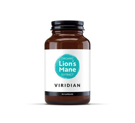 VIRIDIAN nutrition Organic Lions Mane Extract 30 kapslí