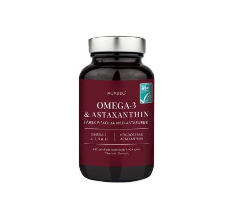 Nordbo Omega 3 & Astaxanthin 90 kapslí