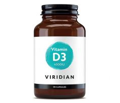 VIRIDIAN nutrition Vitamin D3 4000iu 90 kapslí