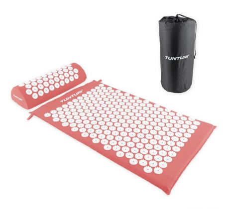 Tunturi Akupresurní podložka a polštář - růžově zlatá