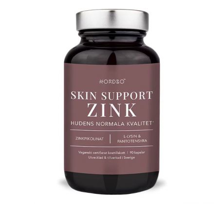 Nordbo Zink Skin Support 90 kapslí - EXP. 09/2026