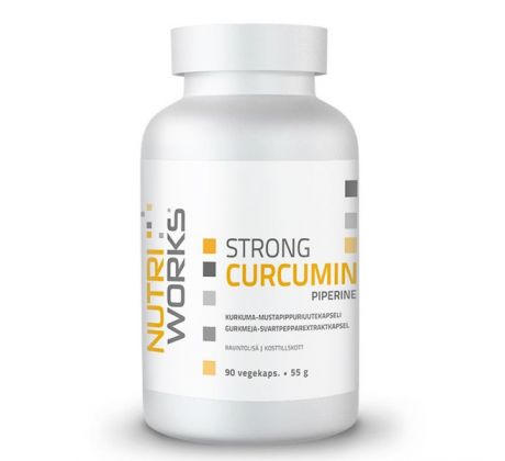 NutriWorks Strong Curcumin Piperine 90 kapslí