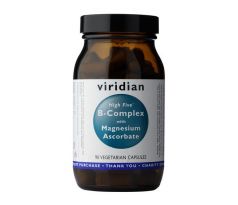 VIRIDIAN nutrition High Five B5 B Complex + Magnesium Ascorbate 90 kapslí