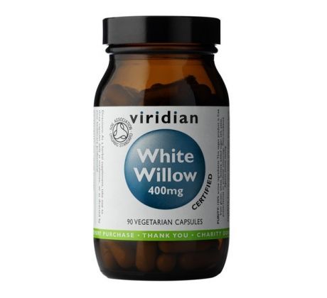 VIRIDIAN nutrition Organic White Willow Bark 400mg 90 kapslí - EXP. 4. 5. 2025